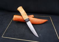 Image 20 of Puukko Knife 52100 Karelia Birch