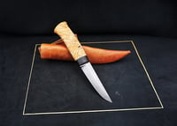 Image 22 of Puukko Knife 52100 Karelia Birch