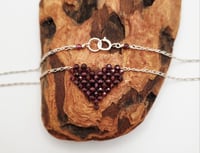 Red Garnet Heart