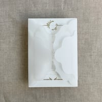 Image 5 of Alba laser cut vellum jacket for 5x7 inches card PACK of 10