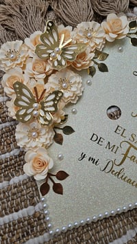 Image 3 of Custom Grad Cap Topper: Personalized Graduation Hat Decoration - Ivory