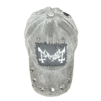 Image 1 of upcycled mayhem patch hat