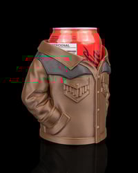 Image 2 of 🧥🍺 Suede Jacket Can Holder – Effortless Style for Every Sip 🍺🧥