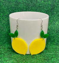 Image 1 of Lemon Dangle Earrings