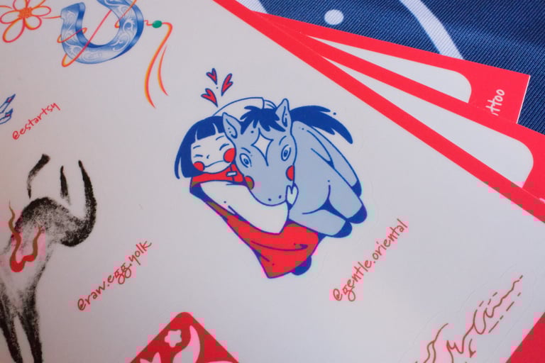 2026 Year of the Fire Horse - Sticker Sheet  Image 3
