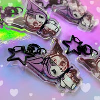 Image 2 of Skulromi Keyring- Meow X Insamnia Colab🖤