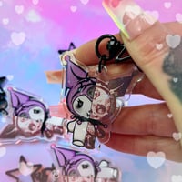 Image 1 of Skulromi Keyring- Meow X Insamnia Colab🖤