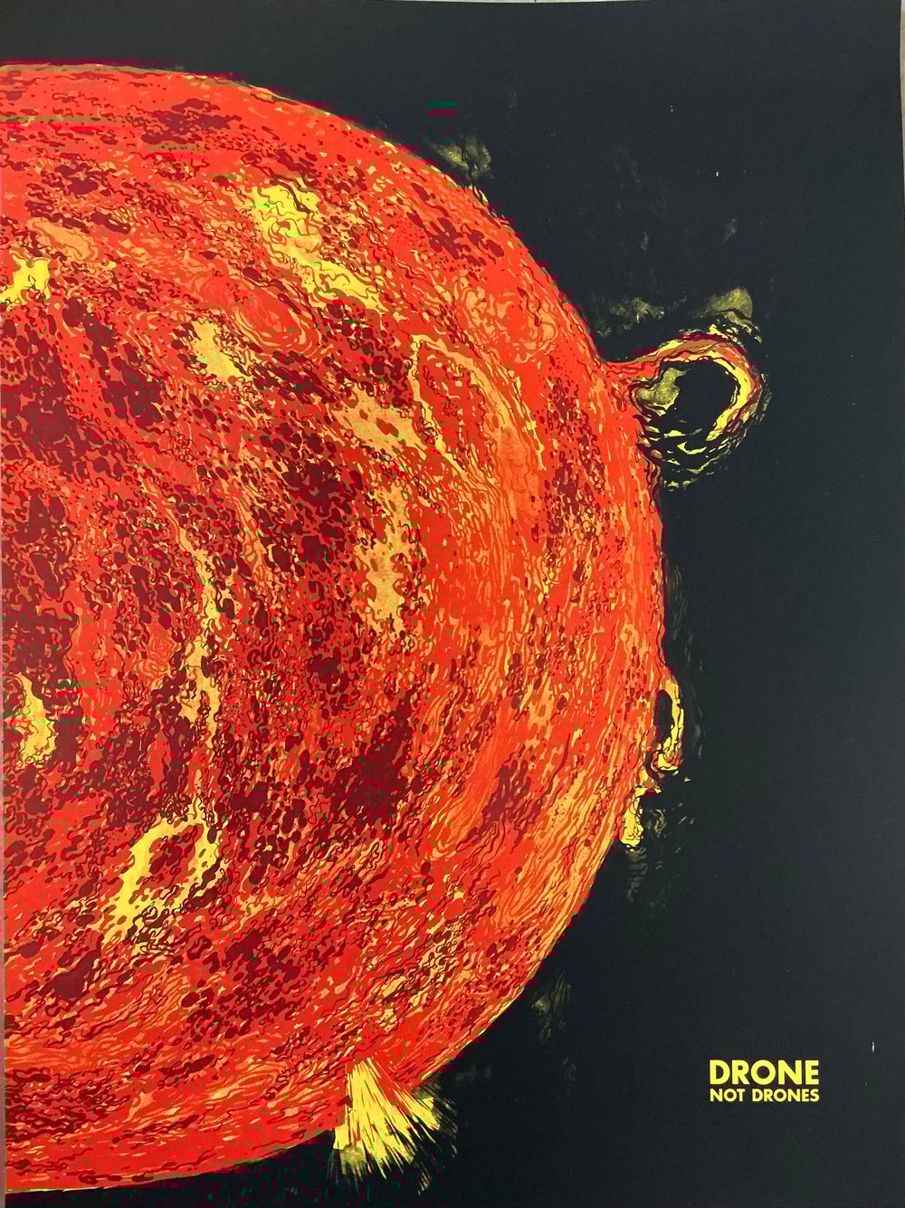 Image of DRONE NOT DRONES 2026 poster BENEFIT FOR MINNEAPOLIS MUTUAL AID