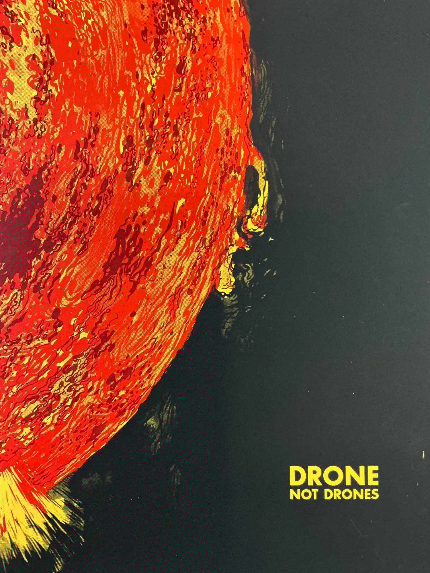 Image of DRONE NOT DRONES 2026 poster BENEFIT FOR MINNEAPOLIS MUTUAL AID