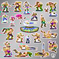 Image 2 of Saturday Night Slam Masters Sticker/Magnet Sets (25 Pieces)