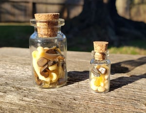 Image of Bobcat Bone and Gemstone Bottle