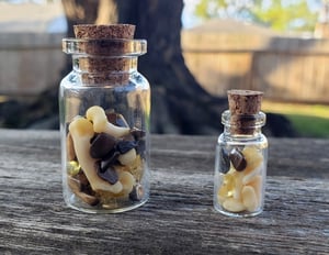 Image of Bobcat Bone and Gemstone Bottle