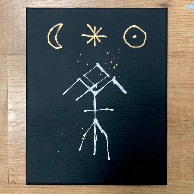 Sigil for The MYSTIC (original painting) ON CANVAS