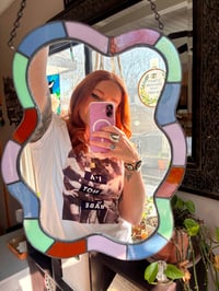 Image 2 of Color block Squiggle Mirror 