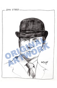 Original Art: John Steed, Patrick Macnee