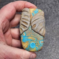 Image 4 of XXXL. Grandmother Matriarch African Elephant - Flamework Glass Sculpture Bead