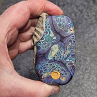 Image 2 of XXXL. Grandfather Bull African Elephant - Flamework Glass Sculpture Bead