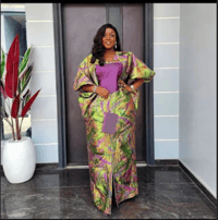 Green Boubou African party dress