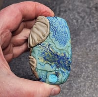 Image 2 of XXXL. Momma & Baby African Elephant - Flamework Glass Sculpture Bead