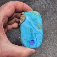 Image 2 of Copy of XXXL. Momma & Baby African Elephant - Flamework Glass Sculpture Bead