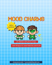Image 2 of 2in Wood Charms!