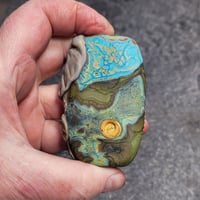 Image 2 of Reserved for Sarah - Mom & Baby African Elephant - Flamework Glass Sculpture Bead