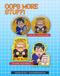 Image 3 of [PREORDER] Ilya and Shane Frosted Matte Pins