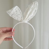 Snow bunny headband