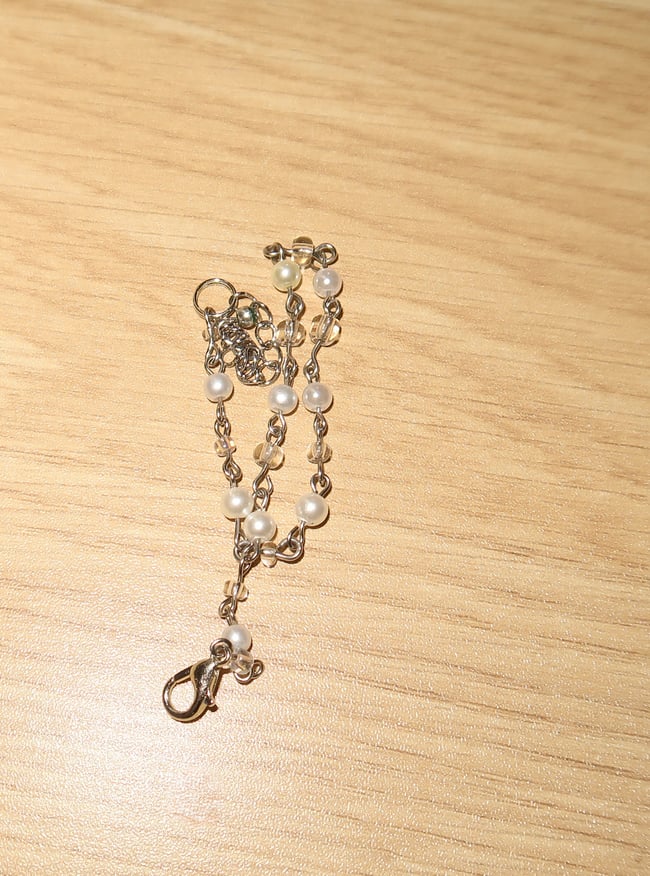 mini pearl and seed beed bracelet