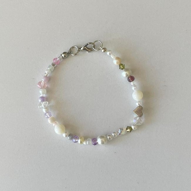 minimal beaded bracelet