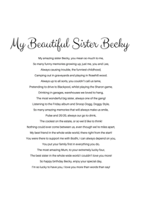 Image 3 of Copy of Personalised rhyme for Sister 