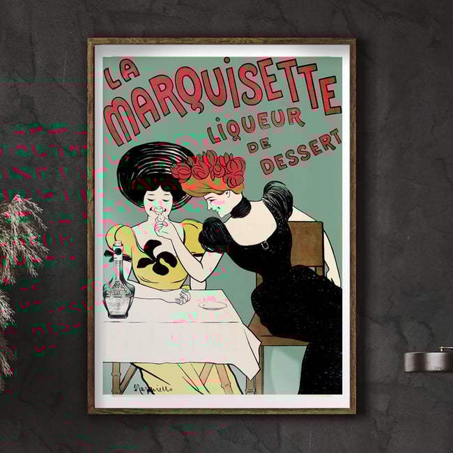 La Marquisette | Leonetto Cappiello | 1903 | Vintage Ads | Wall Art Print | Vintage Poster