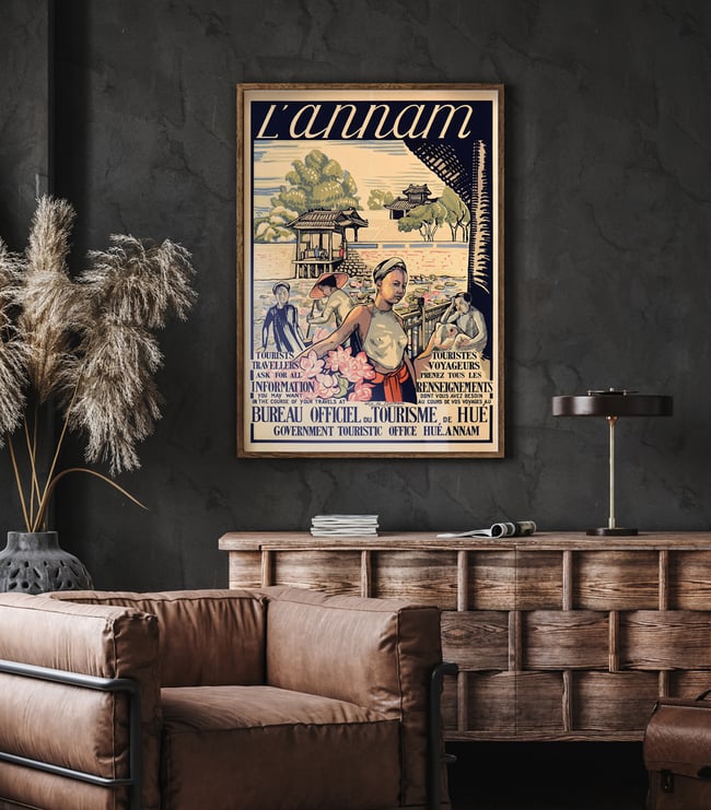 L’Annam - Bureau officiel du Tourisme de Hué | Alix Aymé | 1930 | Vintage Travel Poster