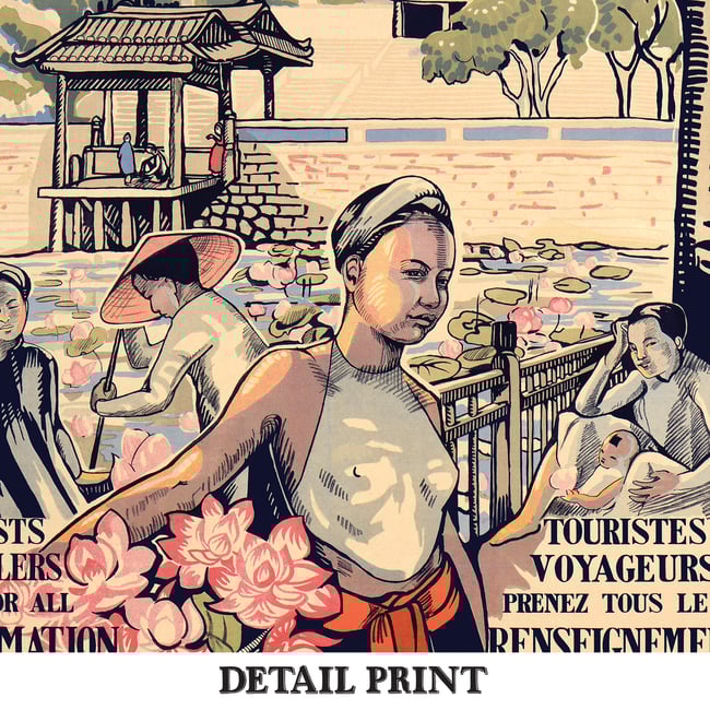 L’Annam - Bureau officiel du Tourisme de Hué | Alix Aymé | 1930 | Vintage Travel Poster