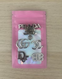 5x mixed silver metal charms