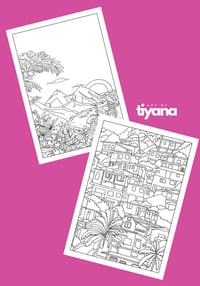 Image 3 of Pieces of Paradise Colouring Book