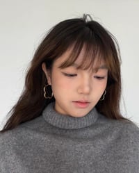 Image 3 of Golden Curve Hoops