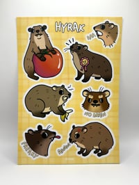 Image 1 of Hyrax sticker sheet