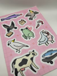 Image 2 of Cute animals sticker sheet 