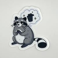 Dreamy raccoon sticker 