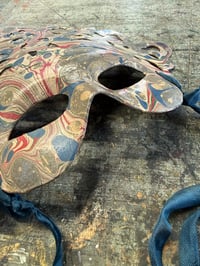 Image 4 of Venetian Mask //Hand Marbled Papier-Mache mask // one of a kind