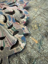 Image 5 of Venetian Mask //Hand Marbled Papier-Mache mask // one of a kind