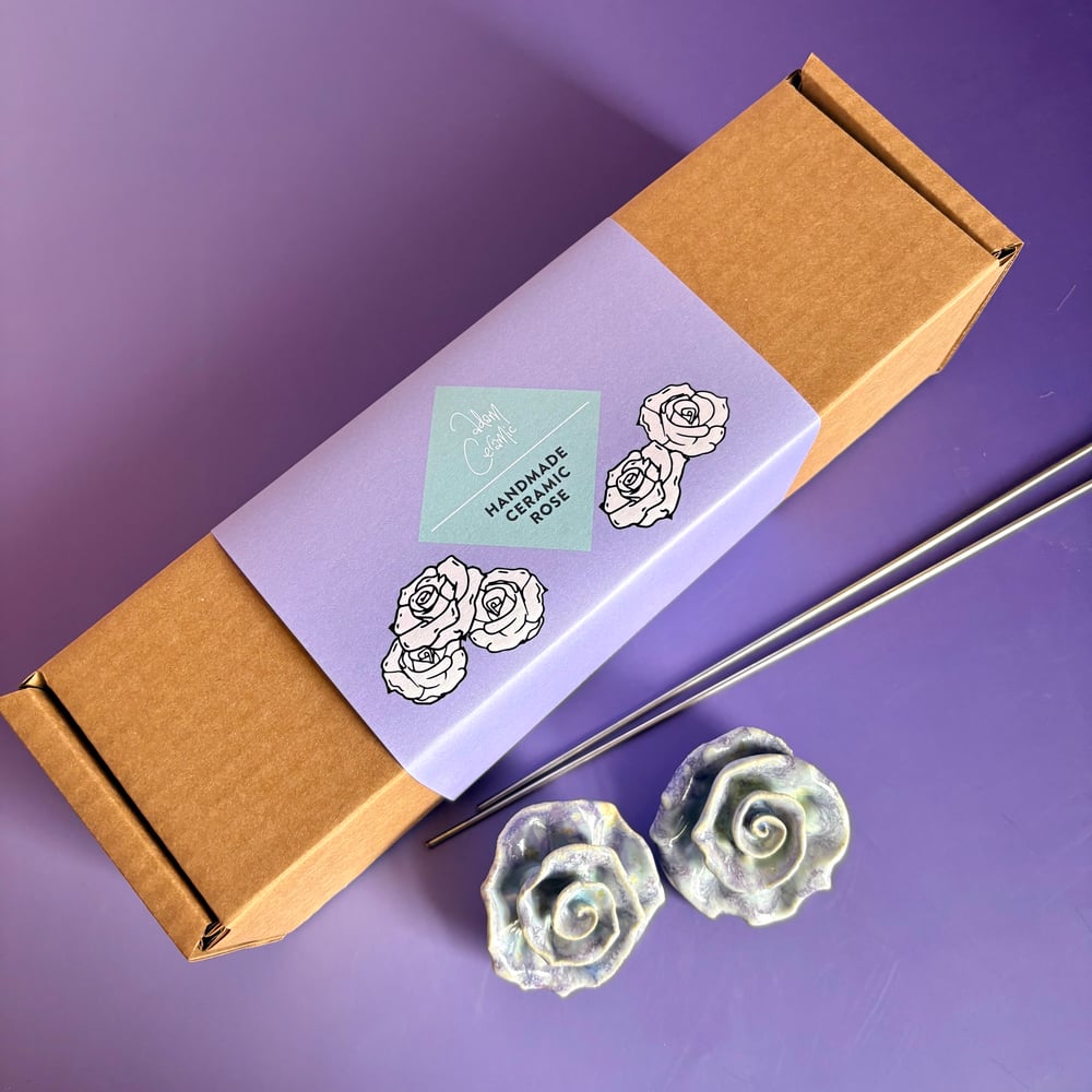 Image of Purple Giftboxed Rose 