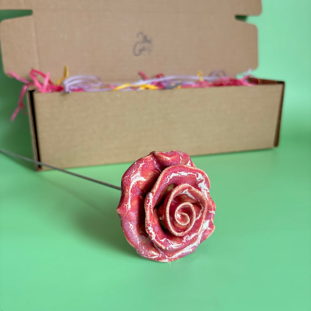 Image of Red Giftboxed Rose 
