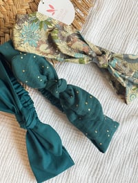 Image 1 of Bandeau Léontine - canard / fleuri tournesol