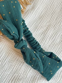 Image 3 of Bandeau Léontine - canard / fleuri tournesol