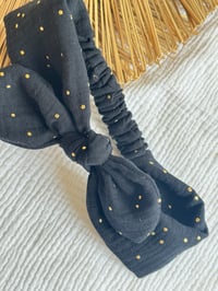 Image 2 of Bandeau Léontine - Noir / Gris