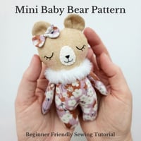 Image 1 of Mini Baby Bear Sewing Pattern and Tutorial