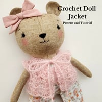 Image 1 of Doll's Jacket Crochet Pattern and Tutorial