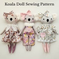 Image 1 of Koala Doll PDF Sewing Pattern